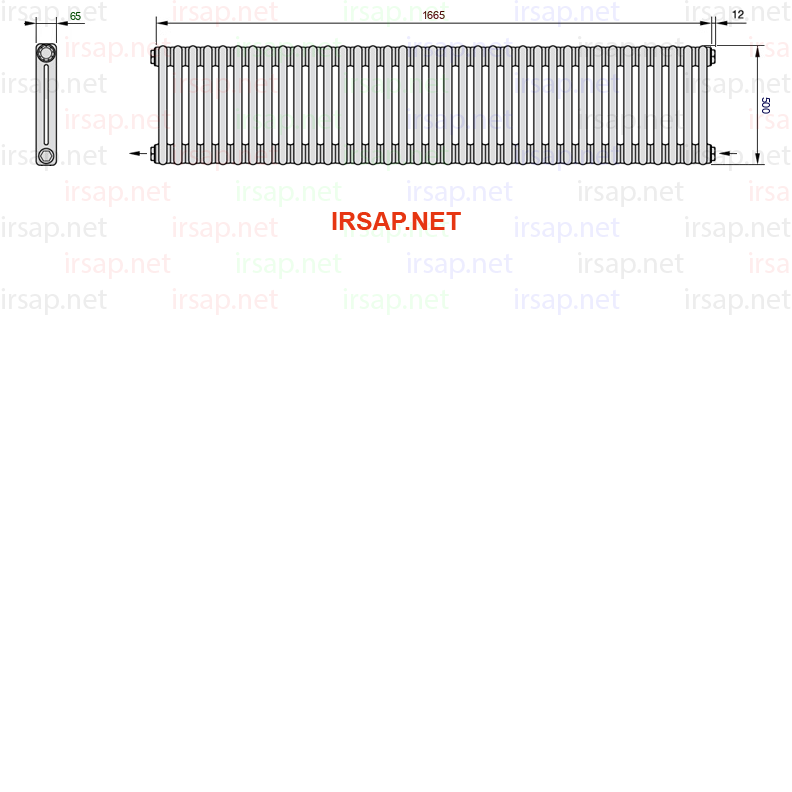 Радиатор IRSAP Tesi 20500/37 T08 CL 01
